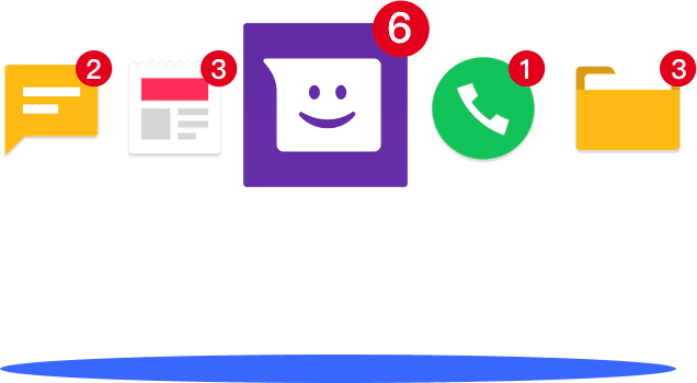 角标                             在apus桌面图标上显示未读信息数